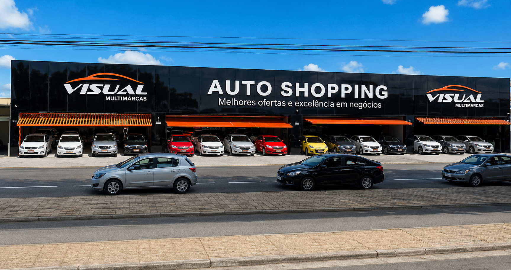 Fachada Visual Auto Shopping — projeto PRO 13